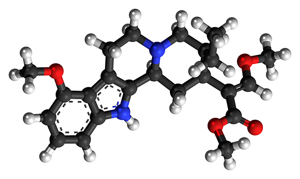 Mitragynine molecule ball